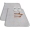 2 Pack Microfiber Dish Drying Mat,24*17 inch Absorbent Dish Drainer Kitchen Counter,Large Size Dish Drying Pad for Countertops,Sinks,Draining Racks(Gray)
